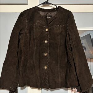 Faux Leather Fridge Jacket